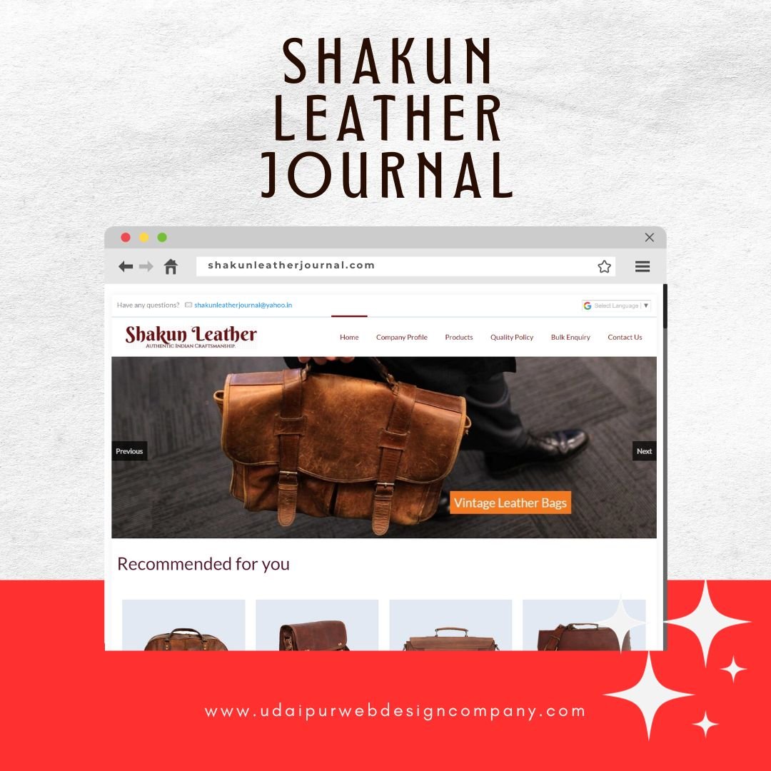 Leather Journal Website Design Company