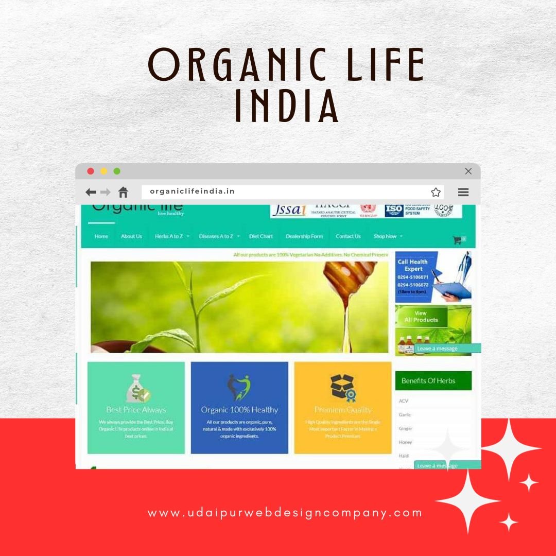 Organic Product Website Design Company