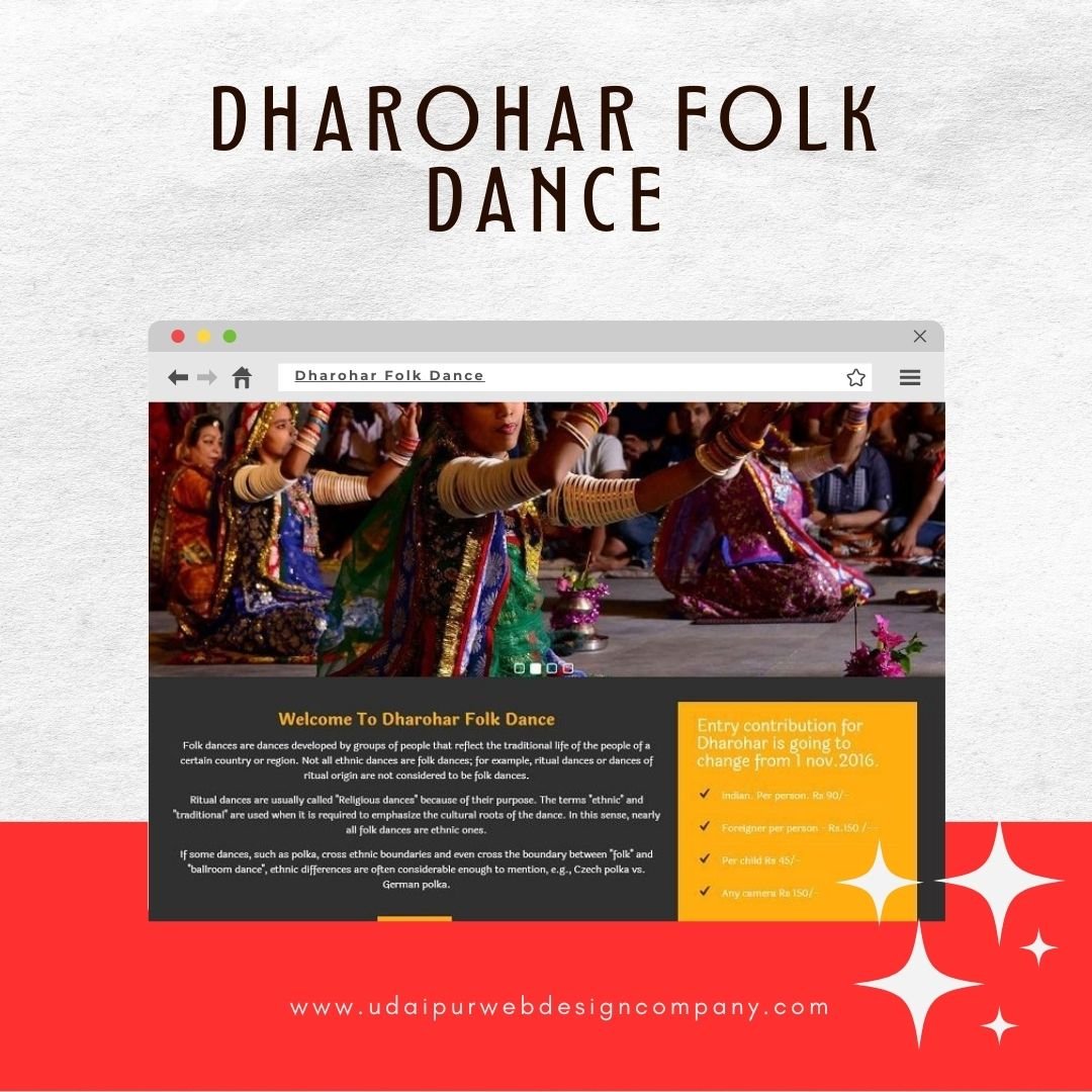 Folk Dance Show Website Design Company
