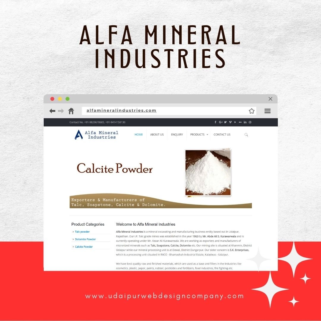 Mineral Industries Website Design Company