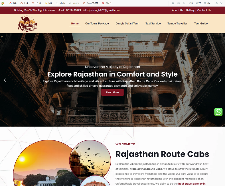 Rajasthan Route Cabs