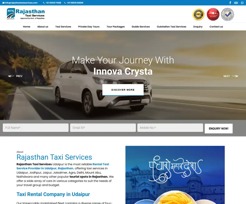 Rajasthan Taxi Services